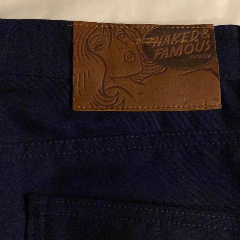 Naked & Famous Jeans size 34 - Indigo Duck Canvas